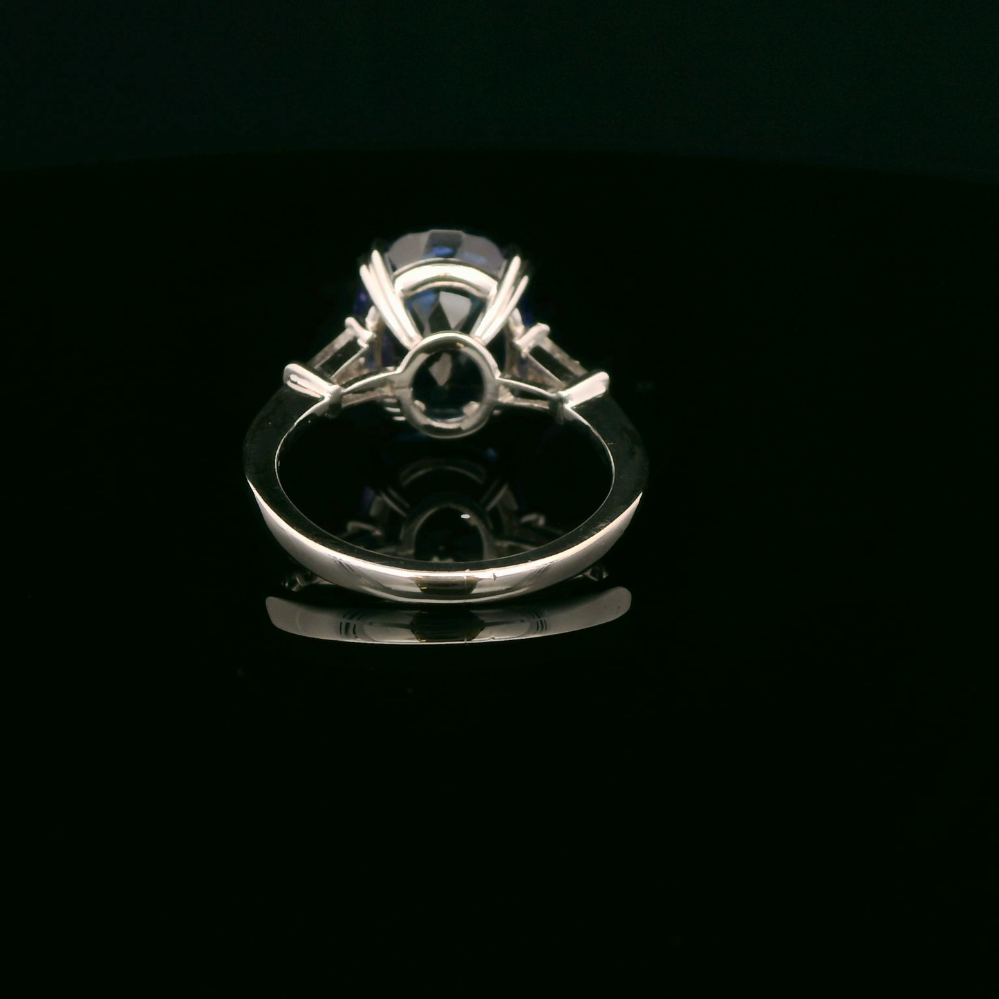 Tanzanite-Baguette Diamond Ring