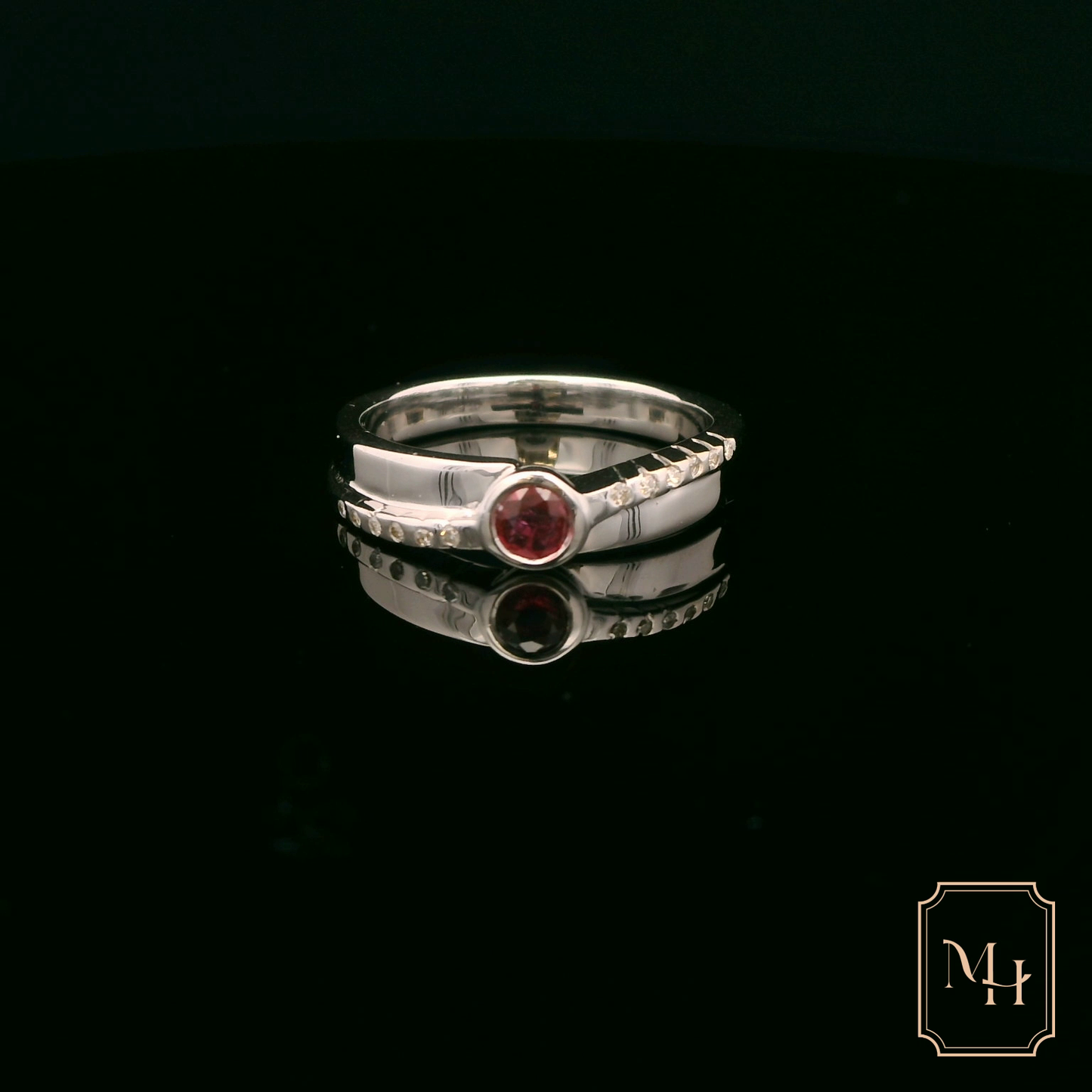 Crossover Ruby & Diamond Ring