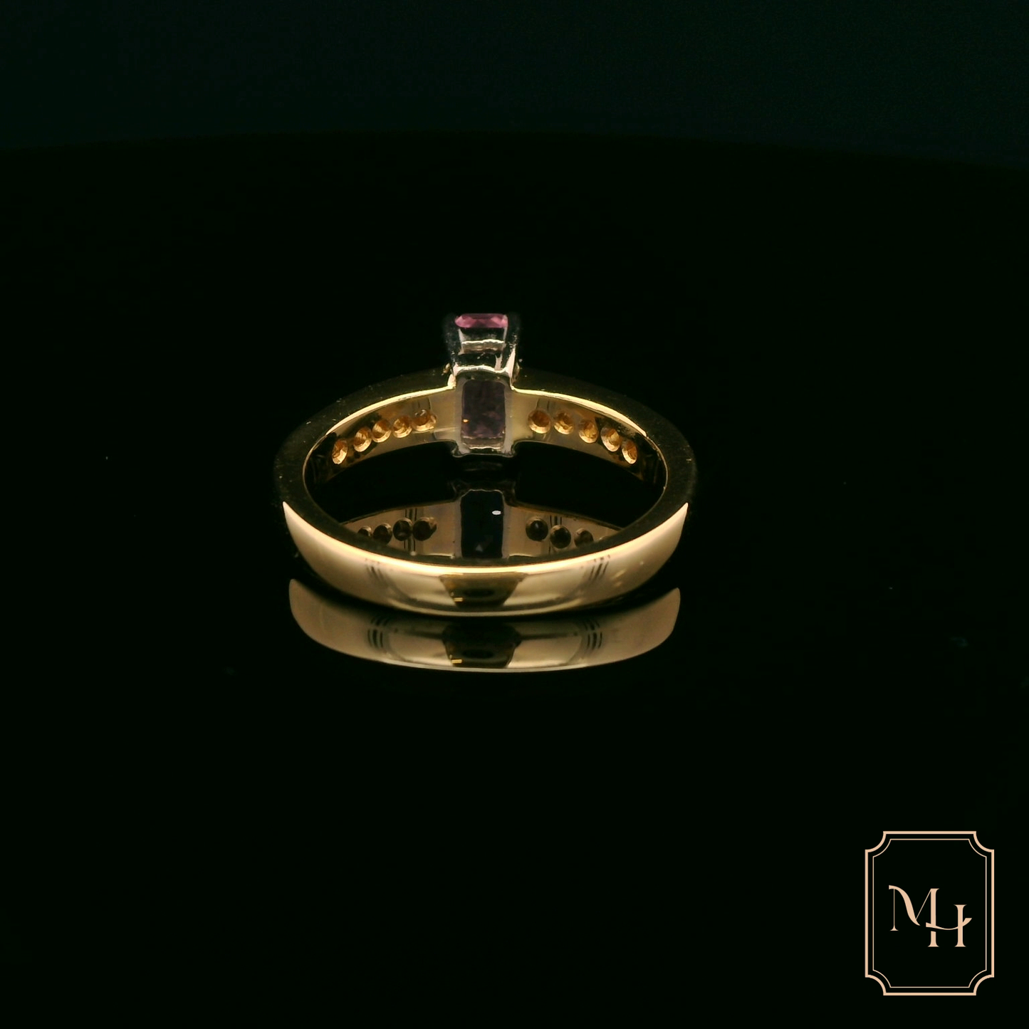 Pink-Sapphire Engagement Ring