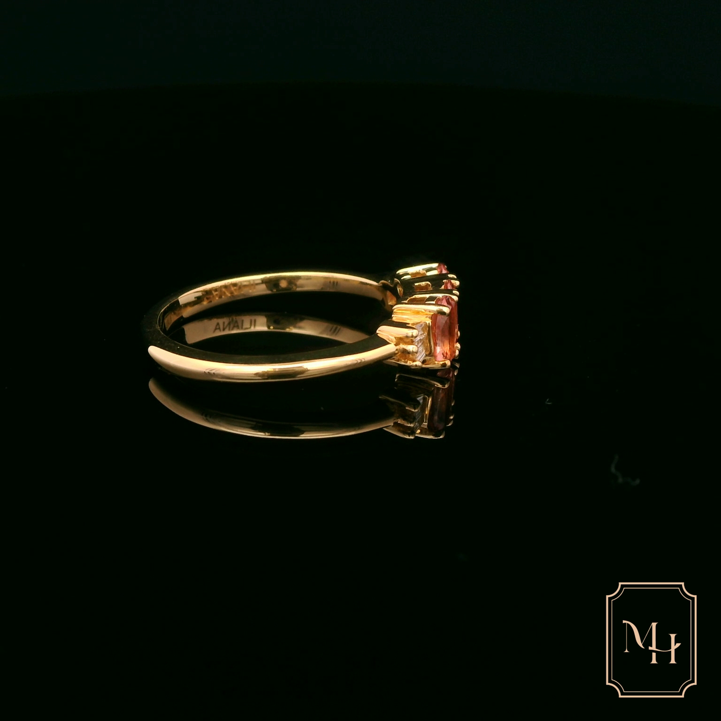 Three-Stone Sapphire & Diamond Ring