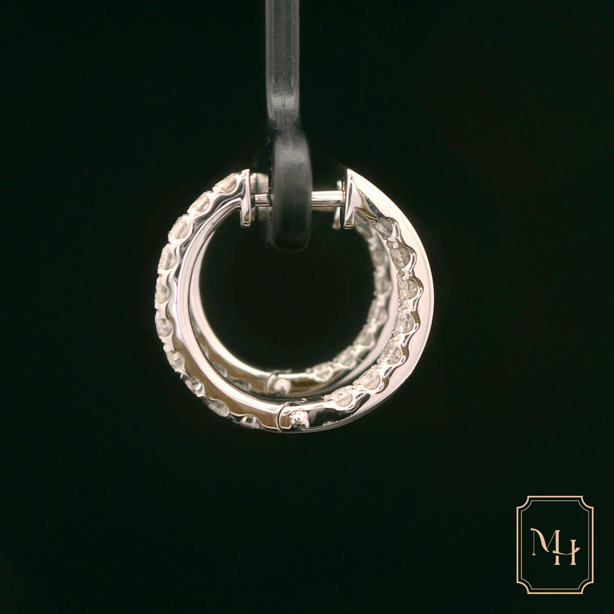 Diamond Hoop Earrings