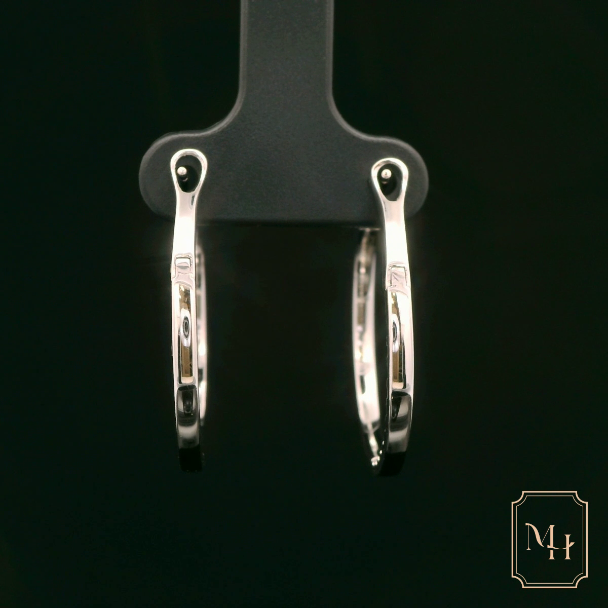 Diamond Hoop Earrings