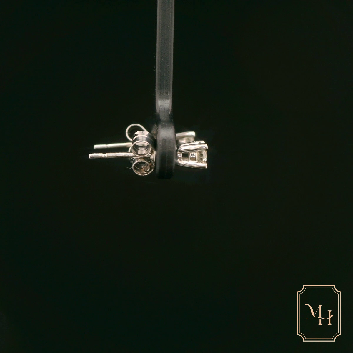 Four-Claw Diamond Stud Earrings