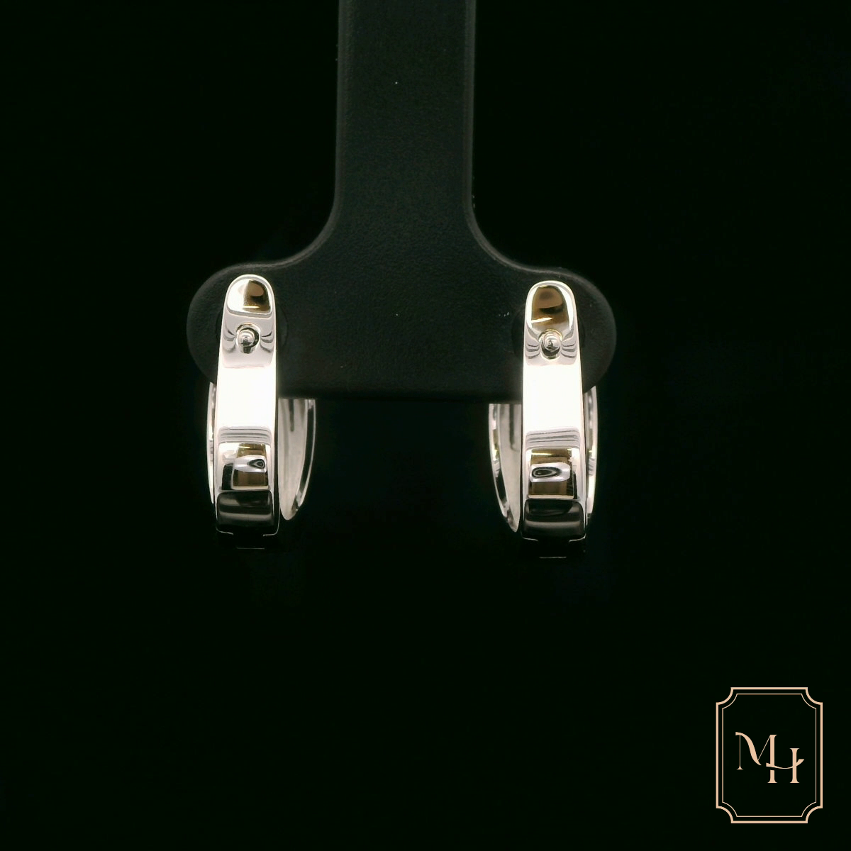 Ark-Shaped Diamond Earrings
