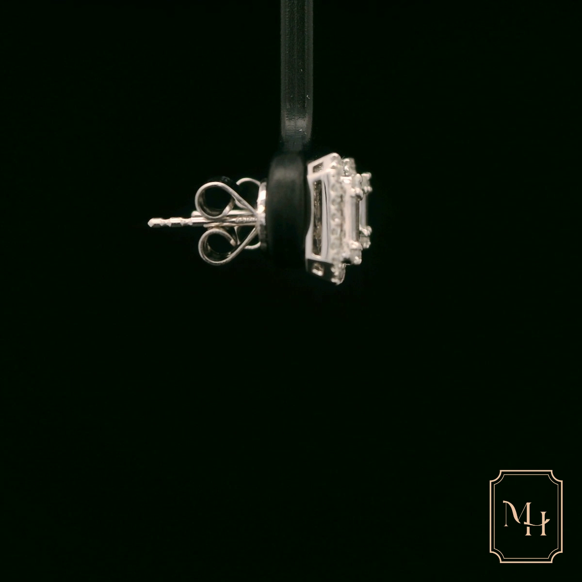 Emerald-Cut Diamond Earrings