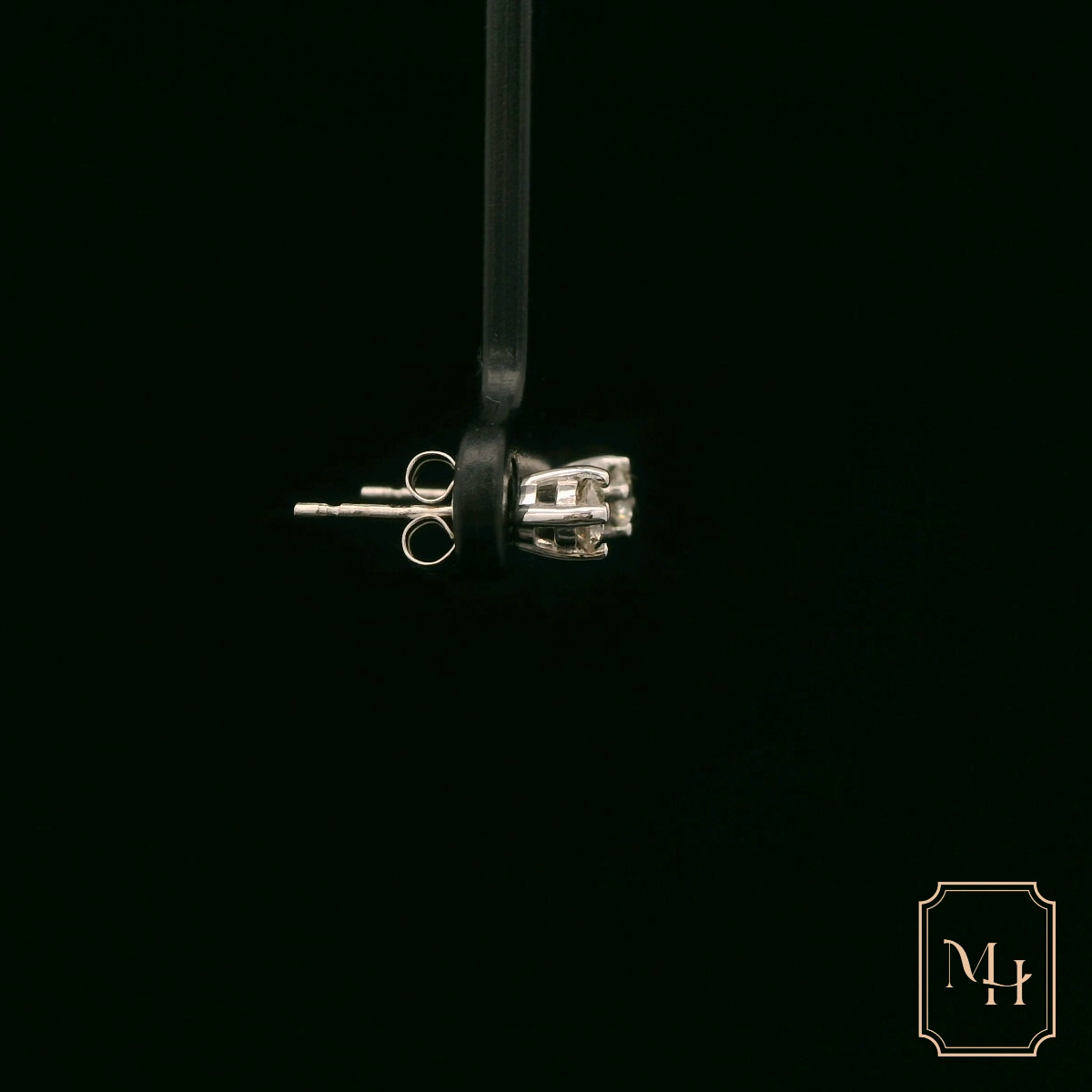 Single-Stone Diamond Earrings