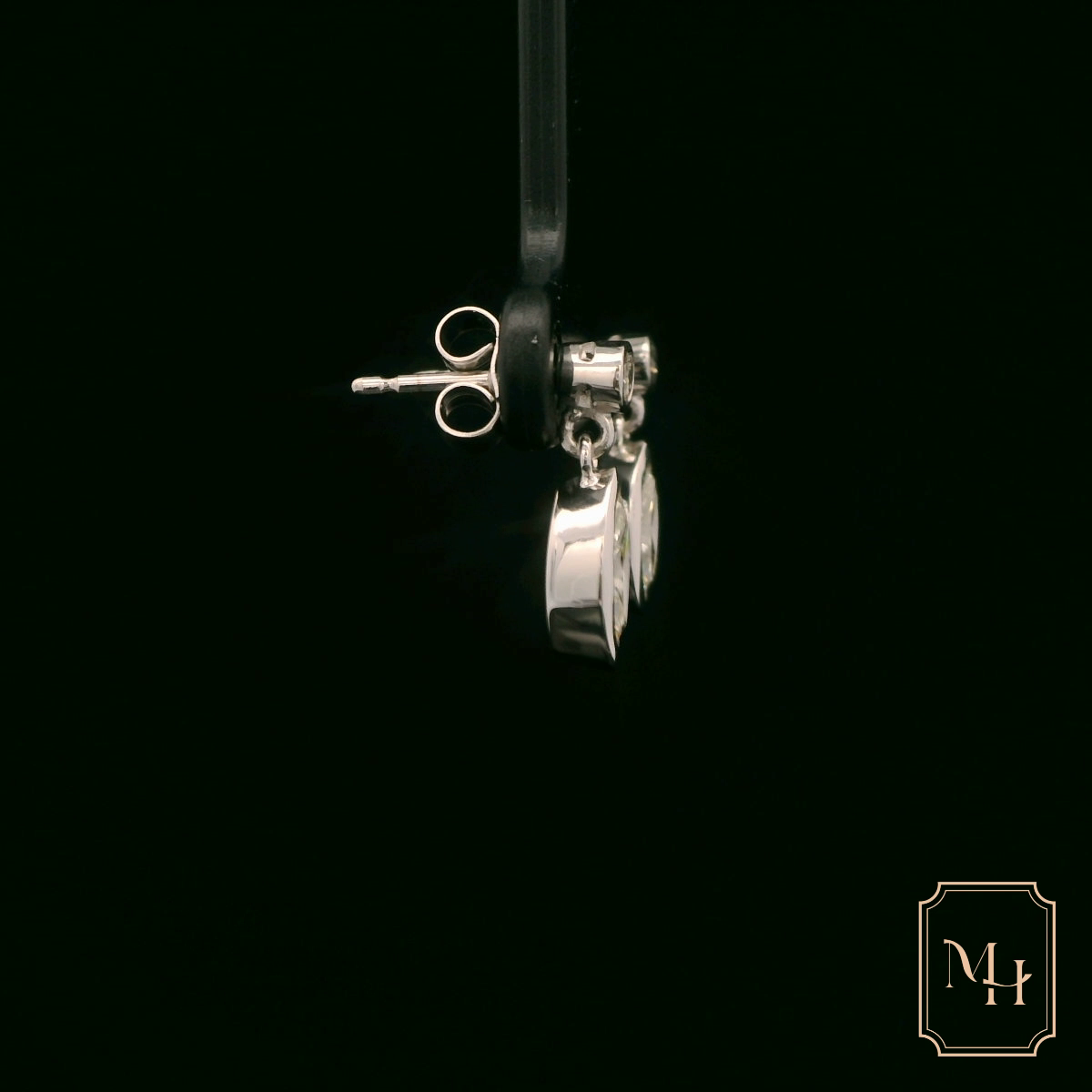 Diamond Marquise-Drop Earrings