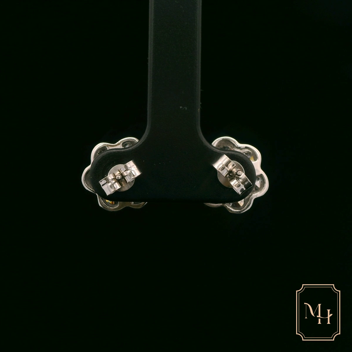 Diamond Floral Earrings