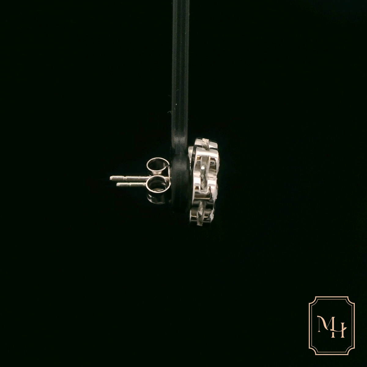 Diamond Floral Earrings