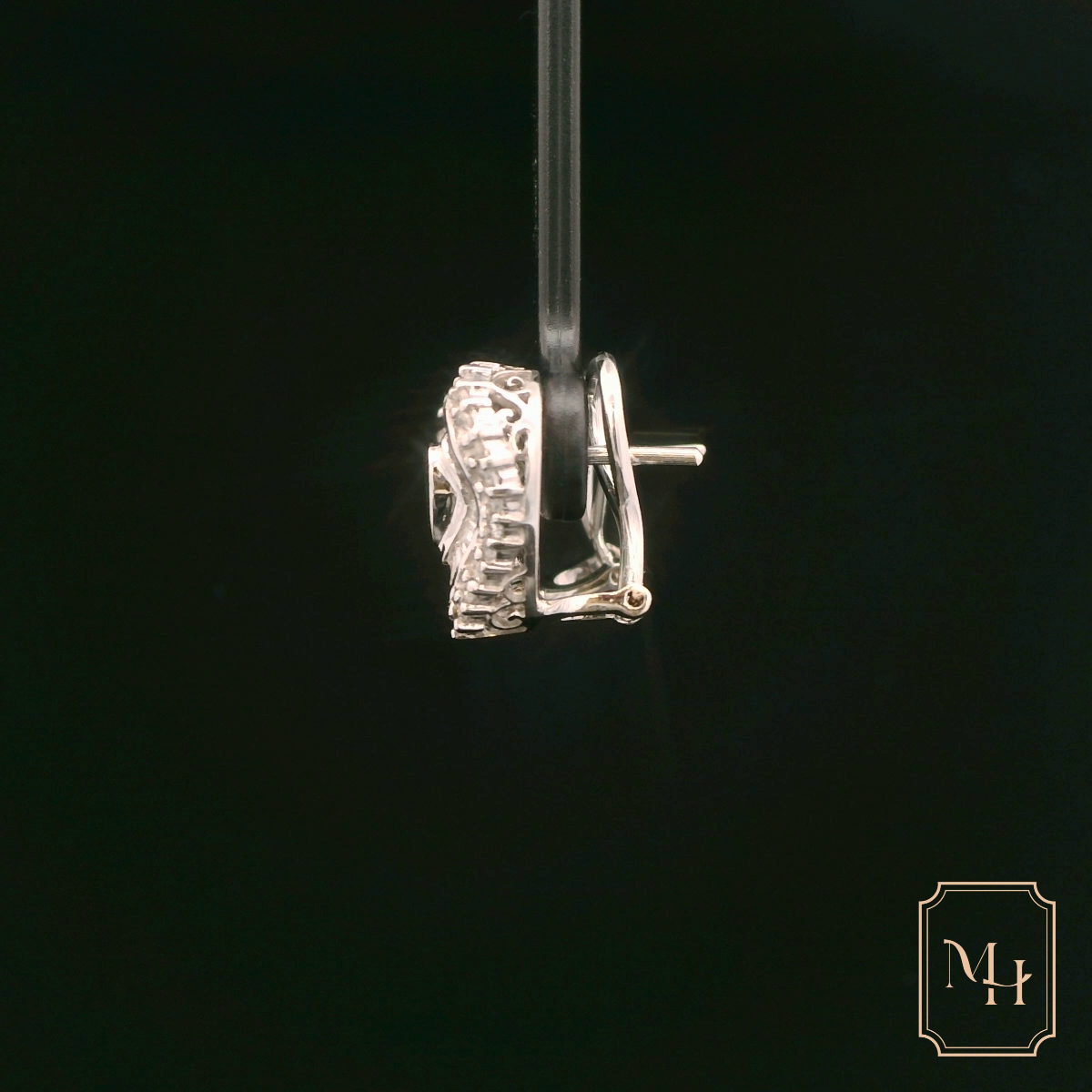 Heart-Shaped Emerald Earrings