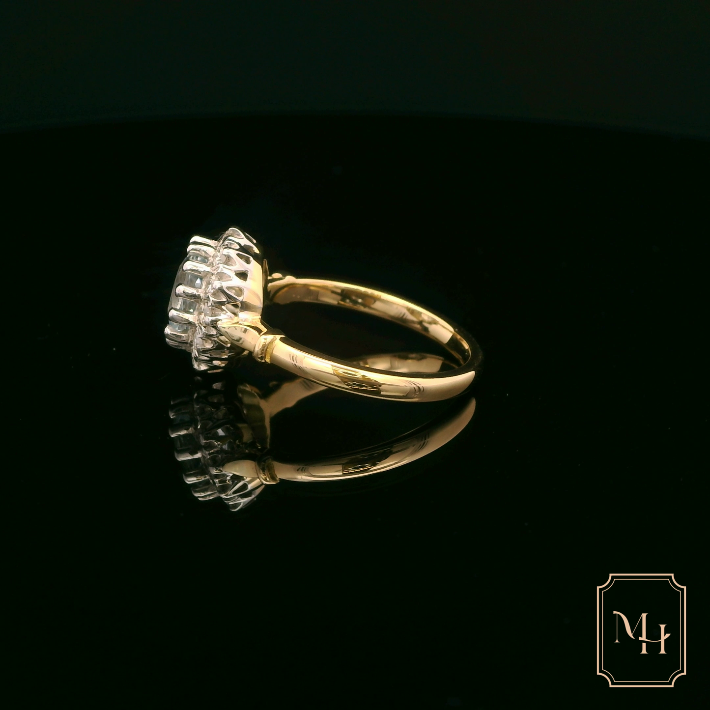 Elegant Oval Diamond Ring