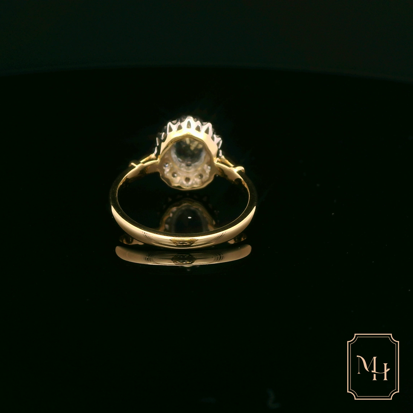 Elegant Oval Diamond Ring
