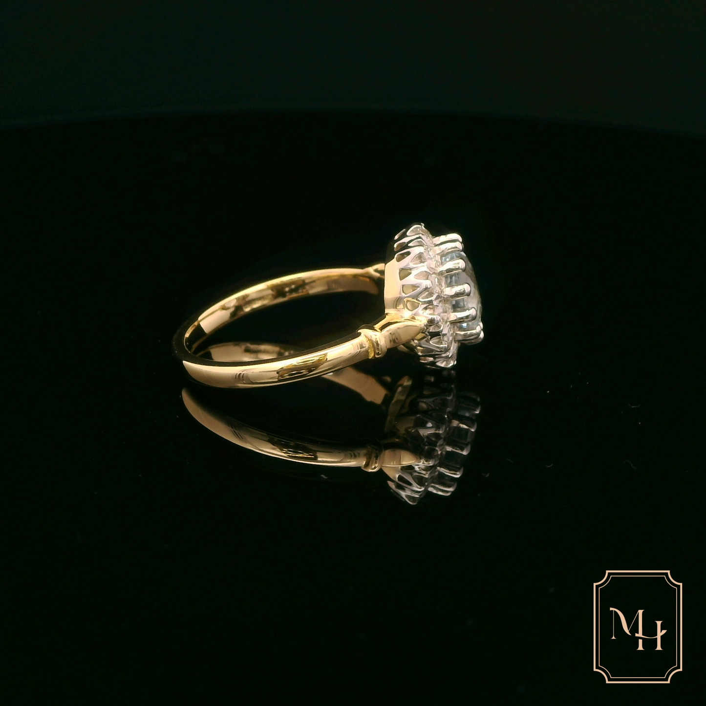 Elegant Oval Diamond Ring