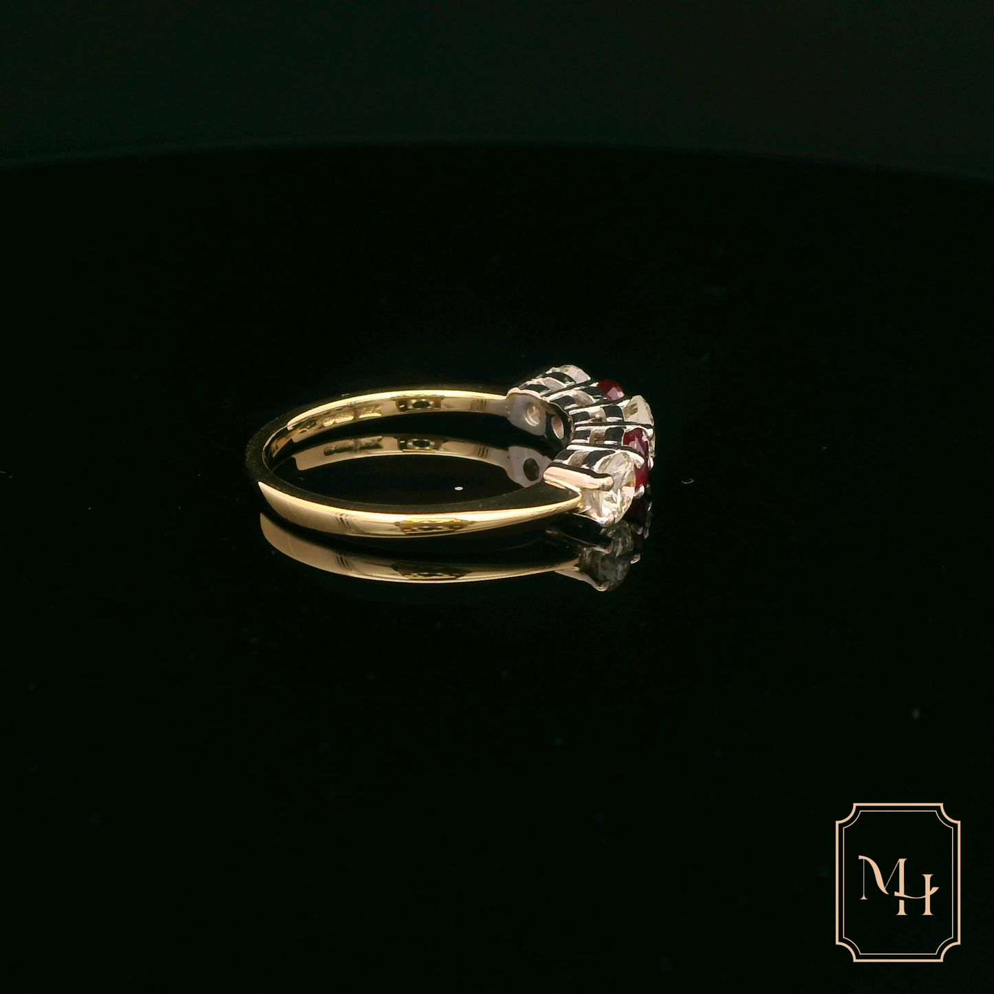 Five-Stone Diamond & Ruby Ring