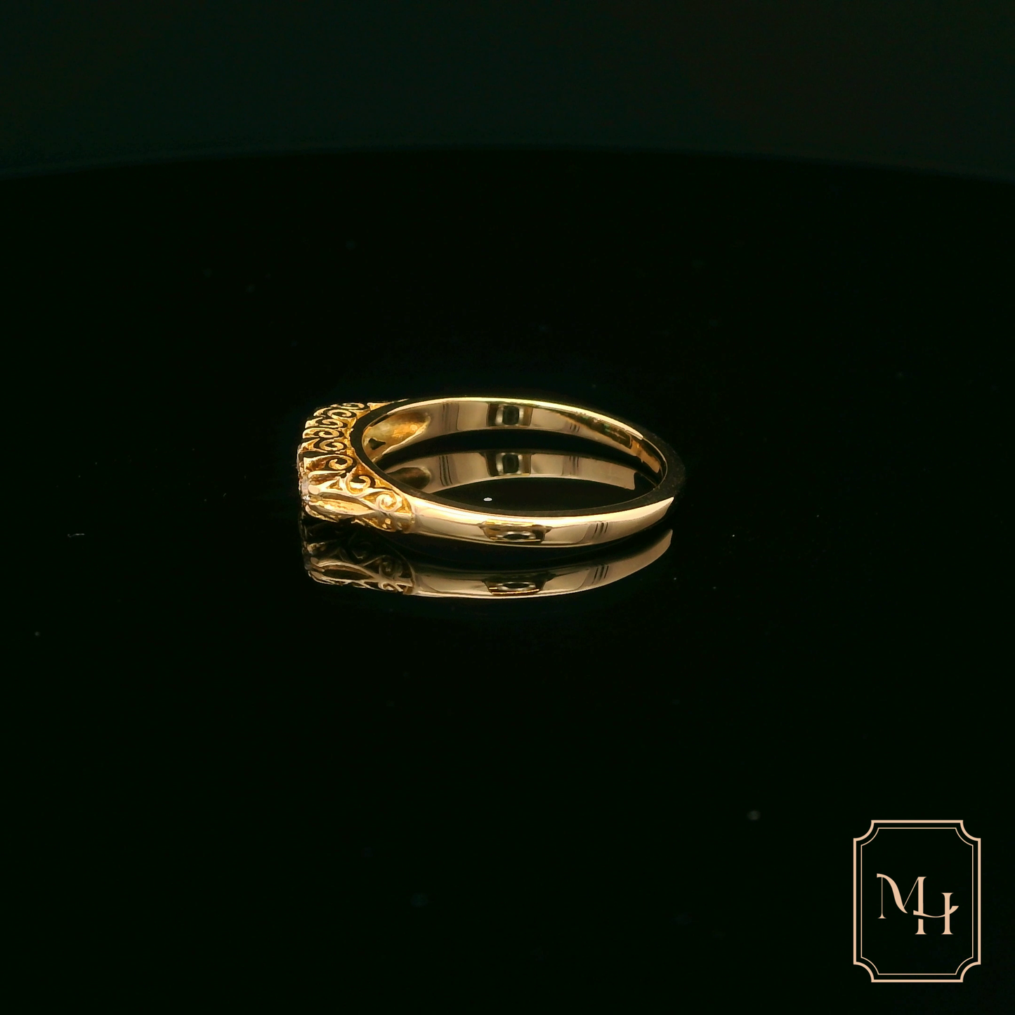 Royal Green Emerald & Diamond Ring