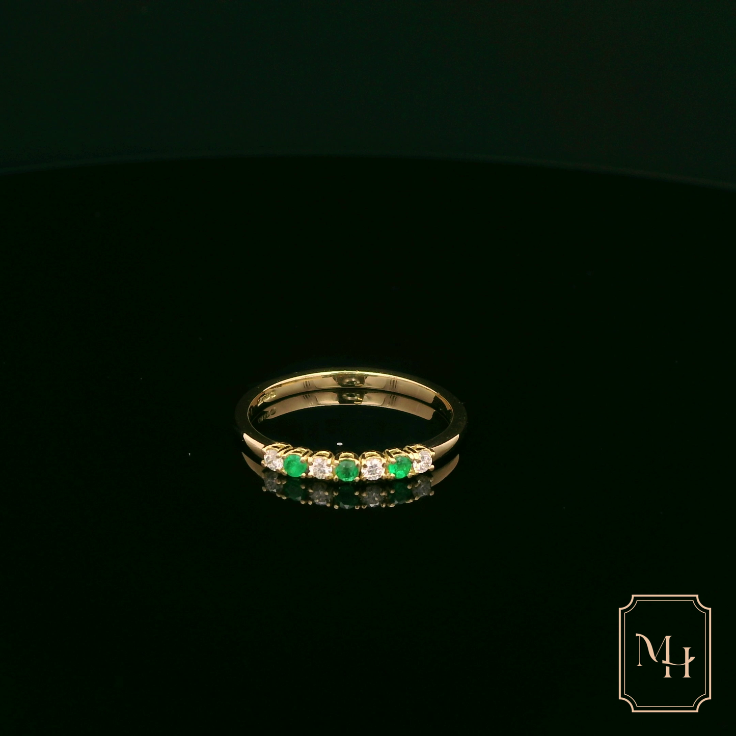Emerald & Diamond Gold Ring
