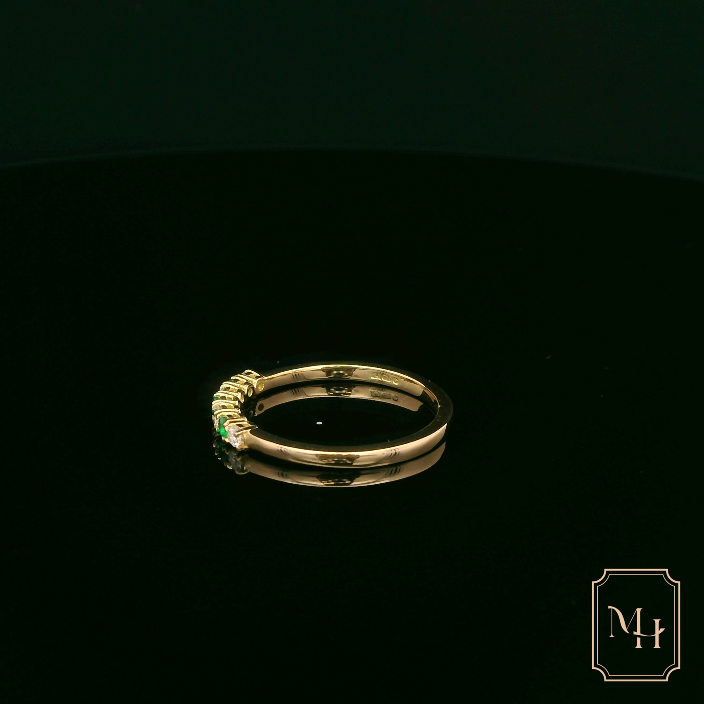 Emerald & Diamond Gold Ring