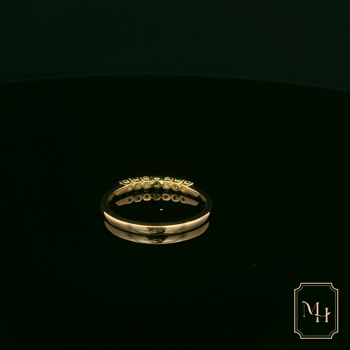 Emerald & Diamond Gold Ring