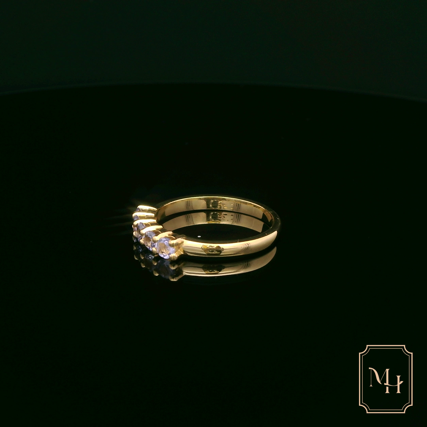 Five-Stone Tanzanite & Gold Ring