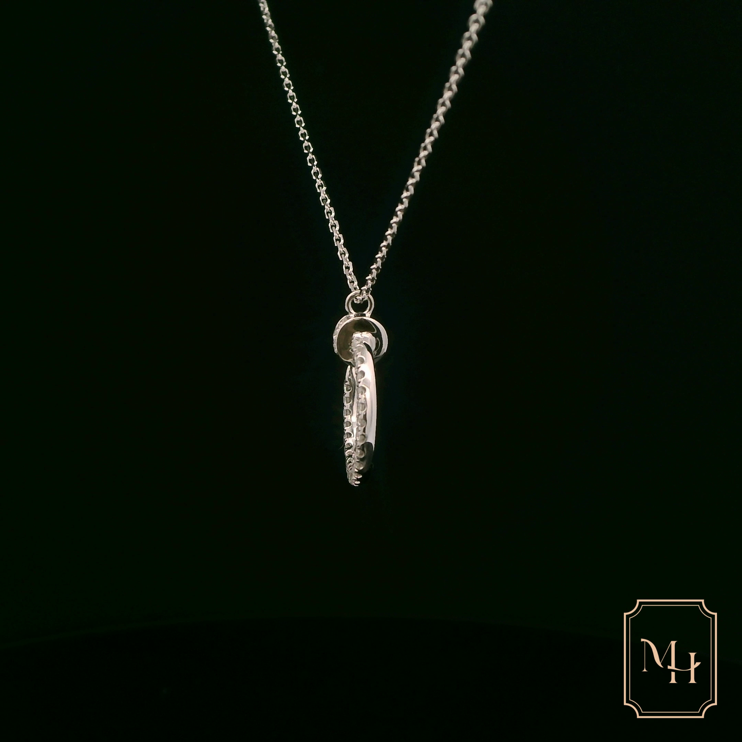 Half-Moon Diamond Necklace