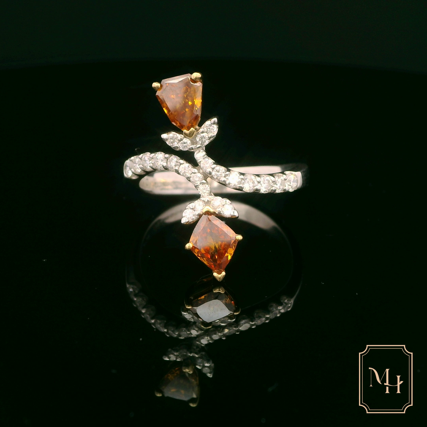 Double-Blossom Ring