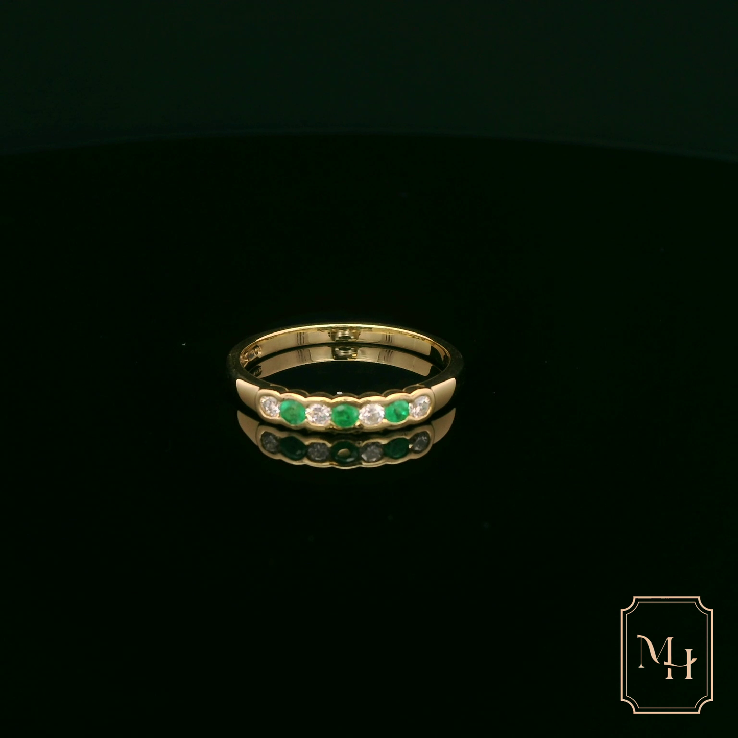 Emerald & Diamond Gold Ring