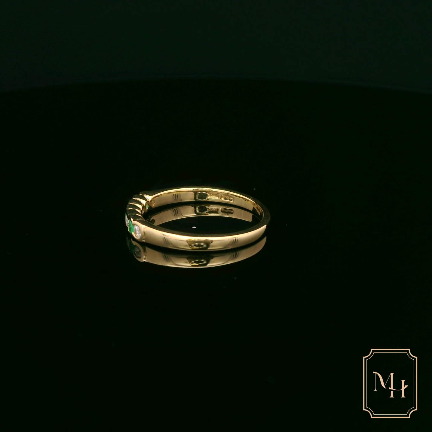 Emerald & Diamond Gold Ring