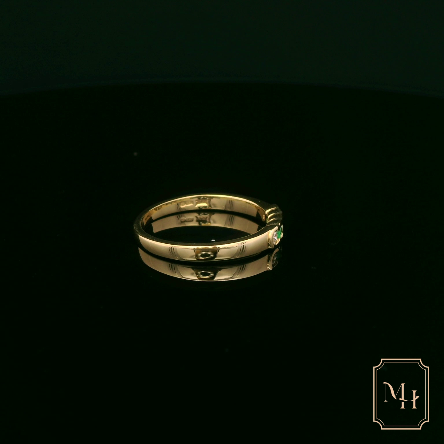 Emerald & Diamond Gold Ring
