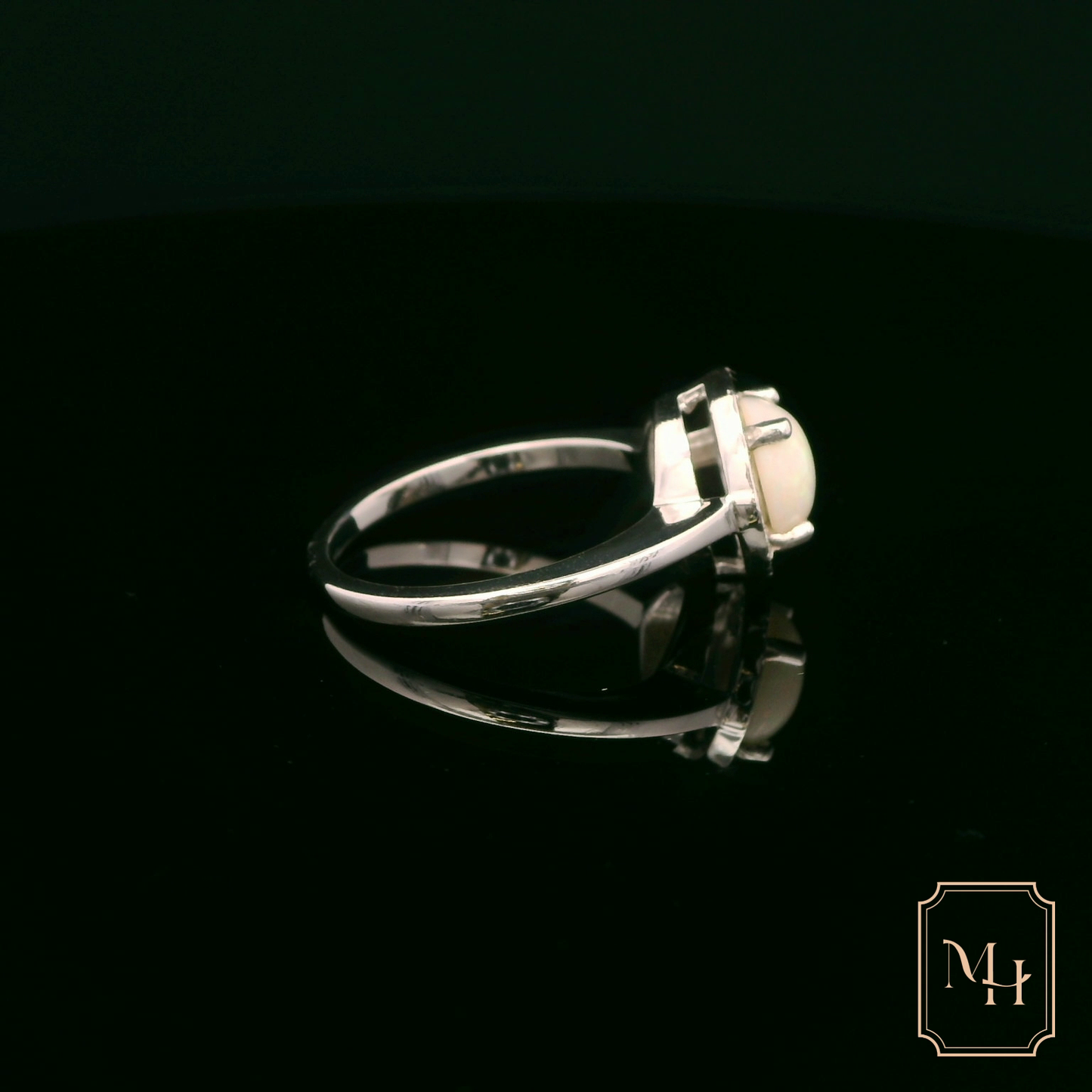 Opal & Diamond Cluster Ring