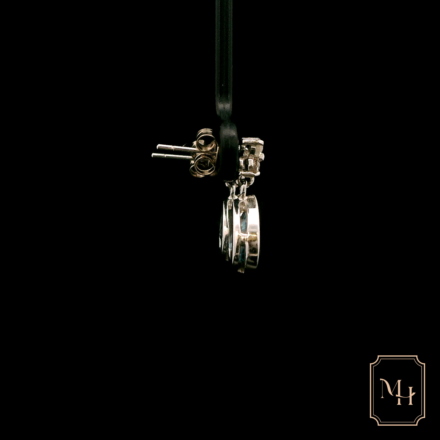 Sapphire Pear-Drop Earrings