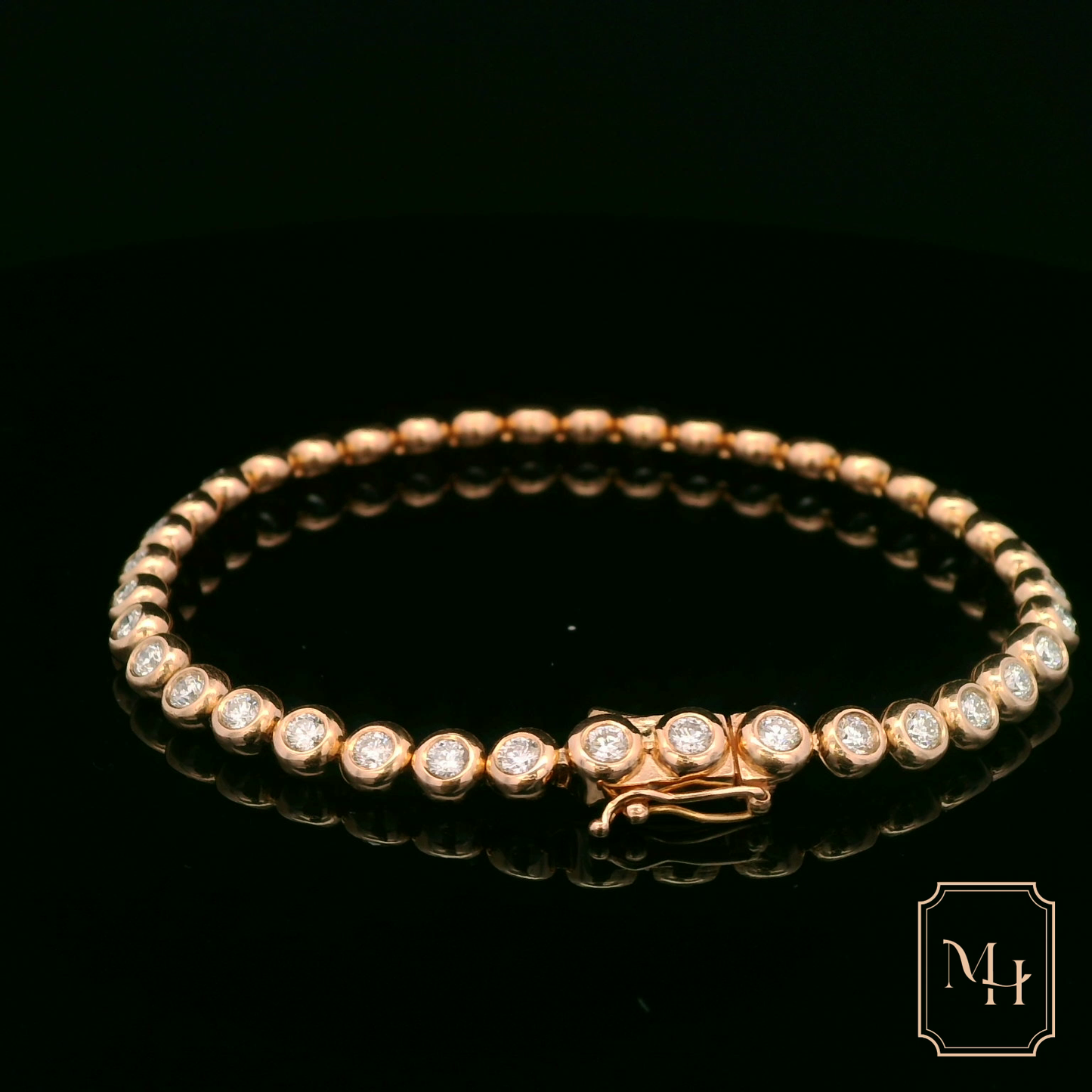 Diamond & Gold Tennis Bracelet
