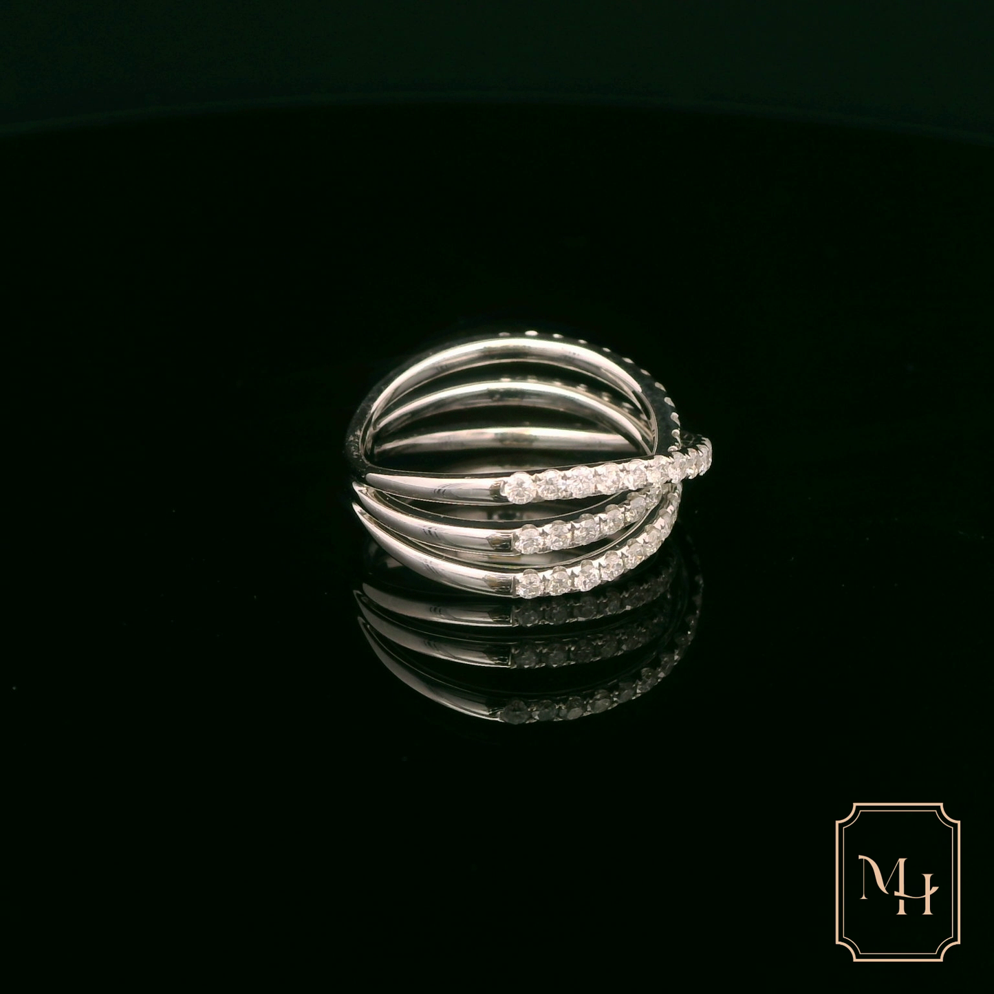 Twisted Diamond Ring