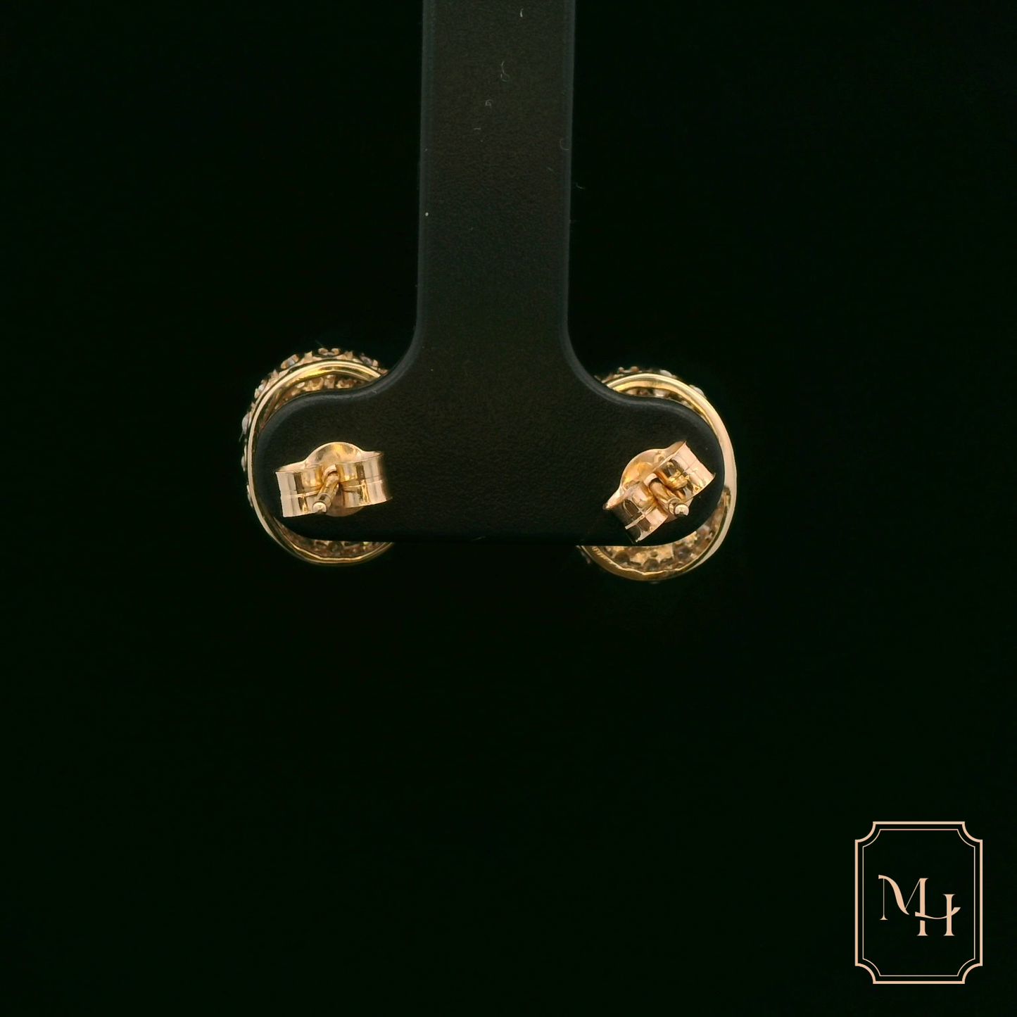 Aquamarine & Diamond Halo Earrings