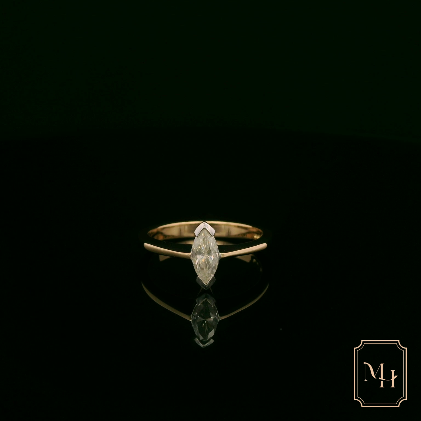 Marquise-Cut Diamond Ring