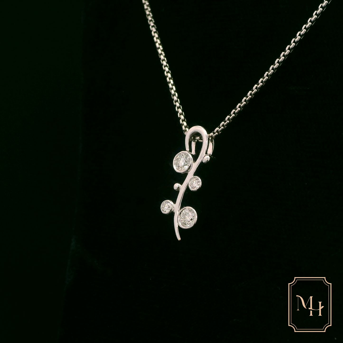 Floral Inspired Diamond Pendant