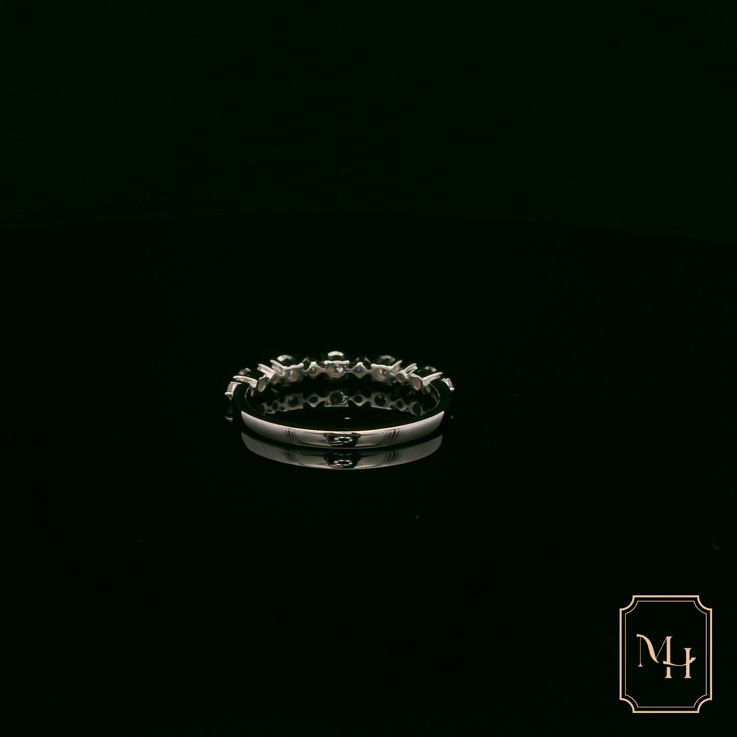 Alternating-Eternity Diamond Ring