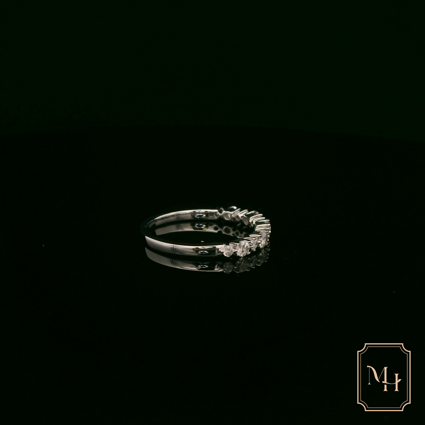 Alternating-Eternity Diamond Ring
