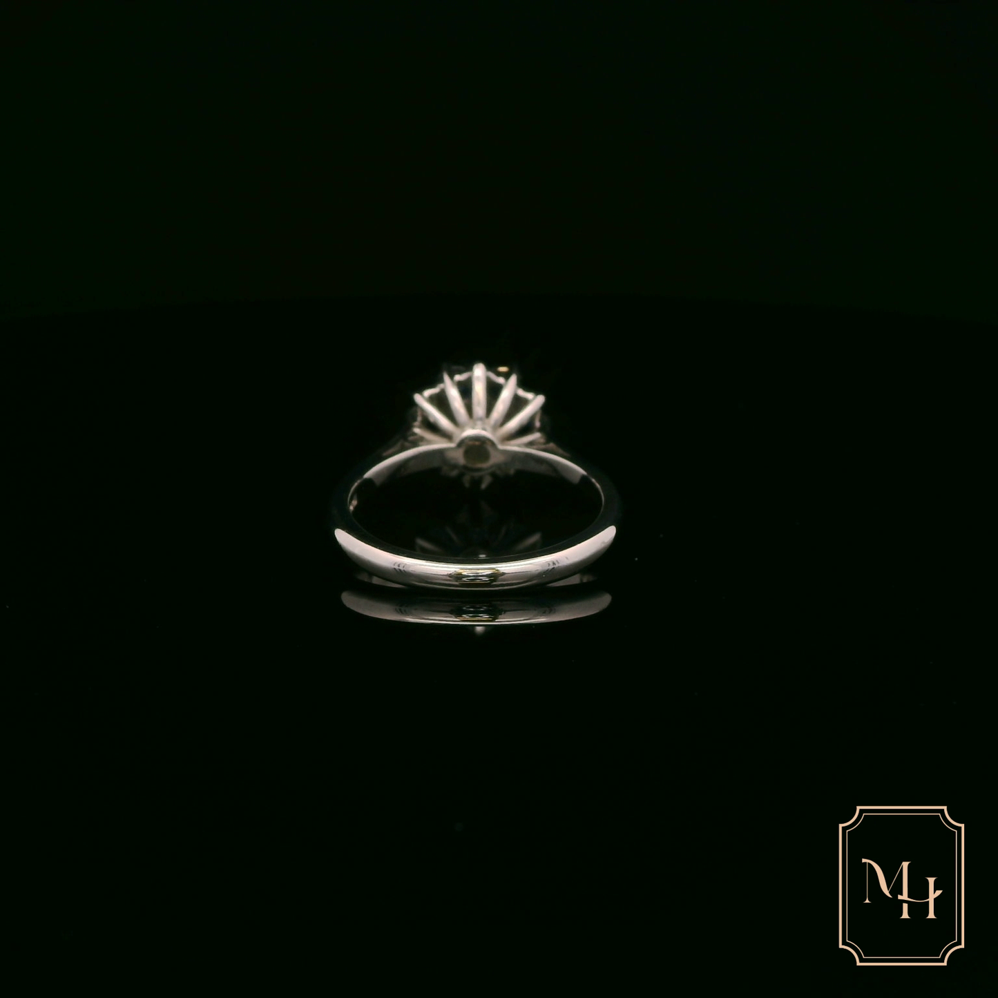 Sapphire & Diamond Flowered Ring