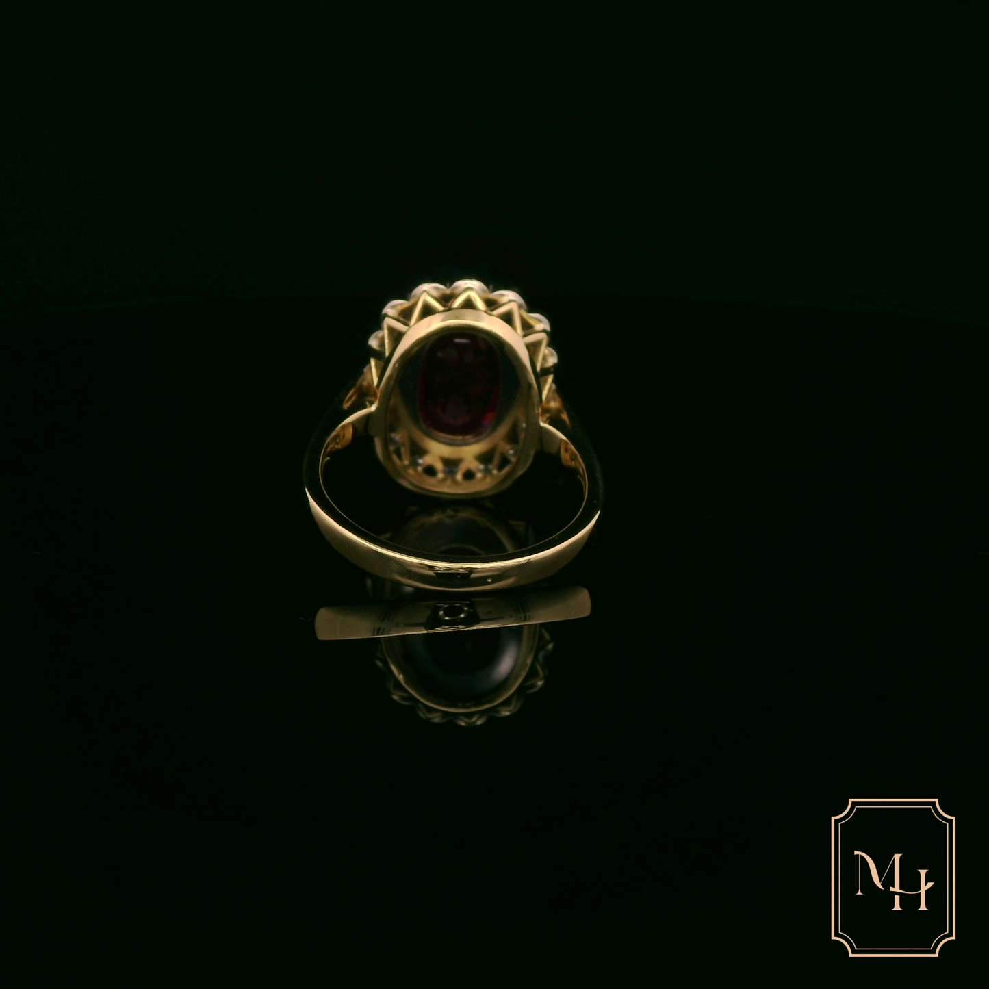Blossomed Ruby & Diamond Ring