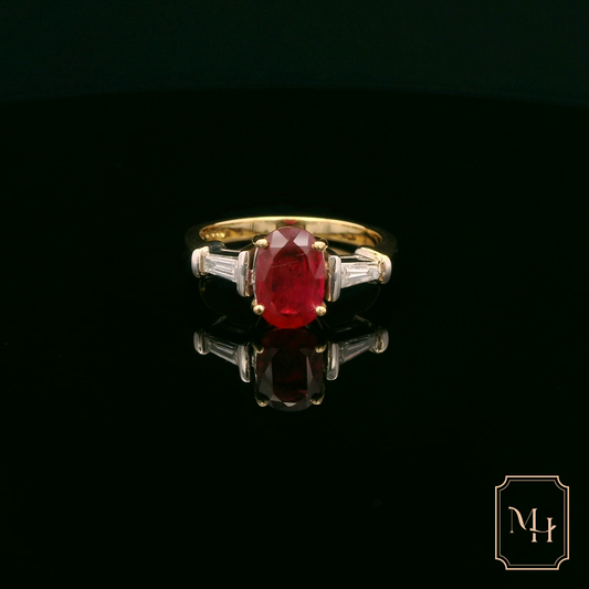 Ruby & Diamond Trilogy Ring