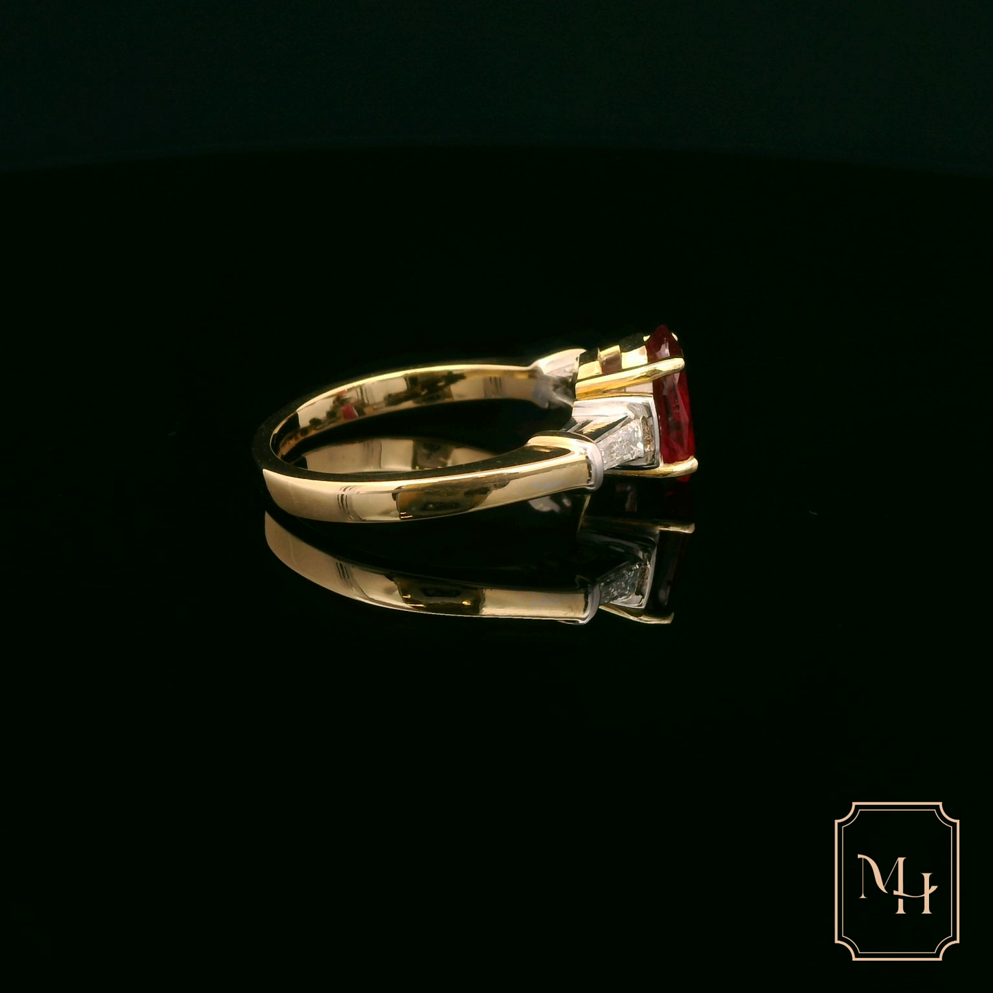 Ruby & Diamond Trilogy Ring