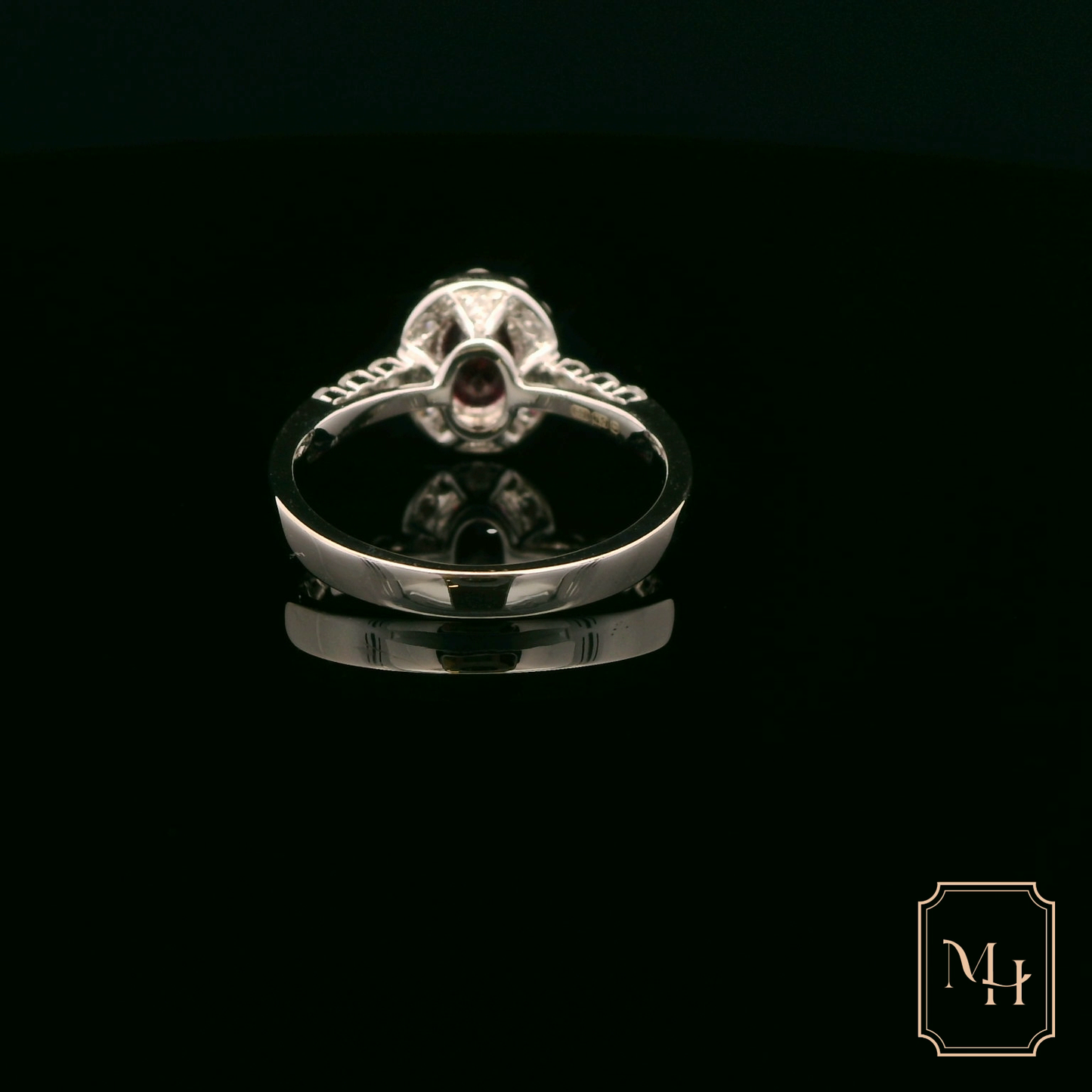 Oval Ruby Diamond Ring