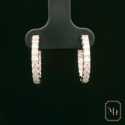 Diamond Hoop Earrings