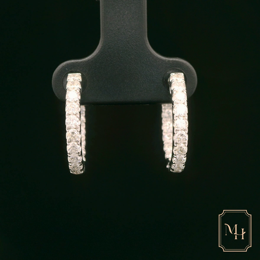 Diamond Hoop Earrings