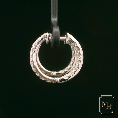 Diamond Hoop Earrings