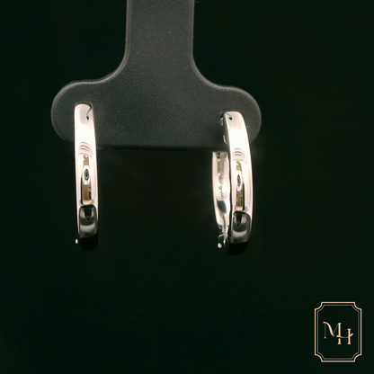 Diamond Hoop Earrings