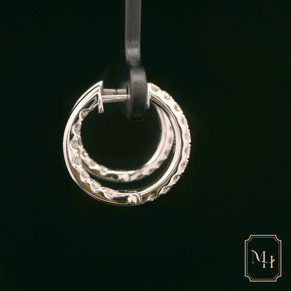 Diamond Hoop Earrings