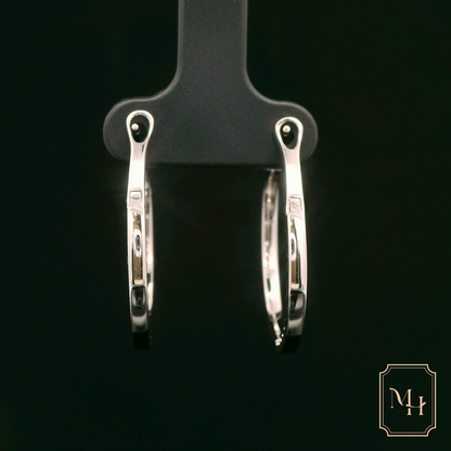 Diamond Hoop Earrings