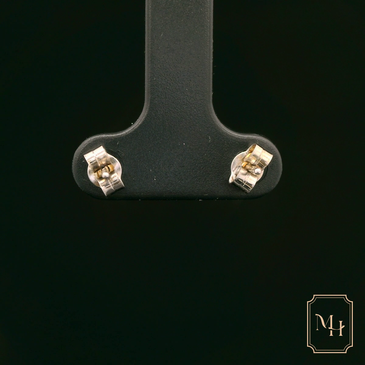 Solitaire-Diamond Stud Earrings