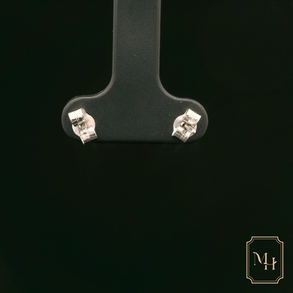 Four-Claw Diamond Stud Earrings